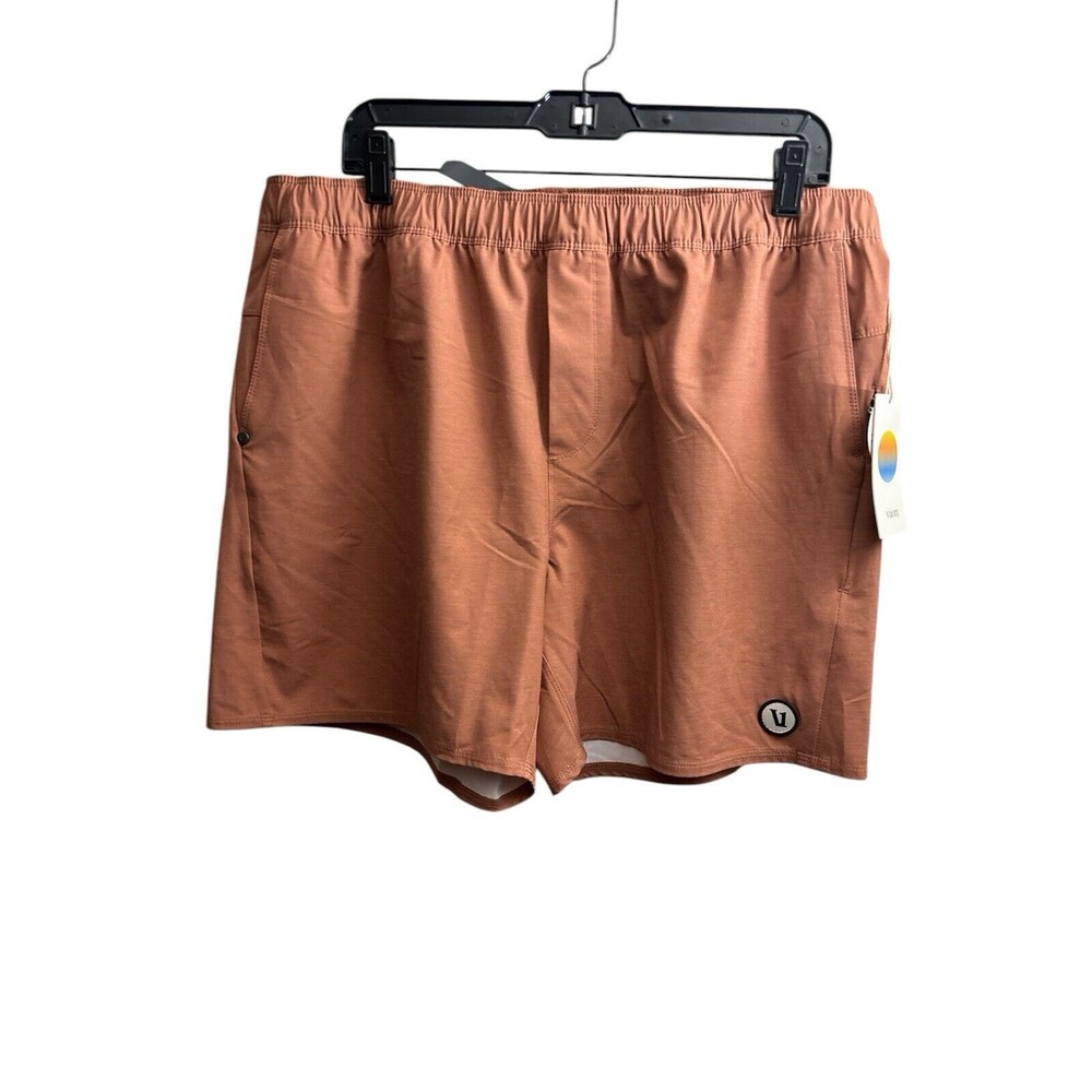 Vuori Men's Cape Shorts Unlined Inseam 6” Color Penny Red Size XXL New
